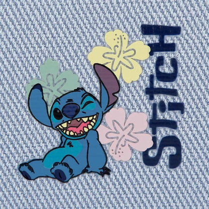 Tiki Stitch Disney denim sack bag