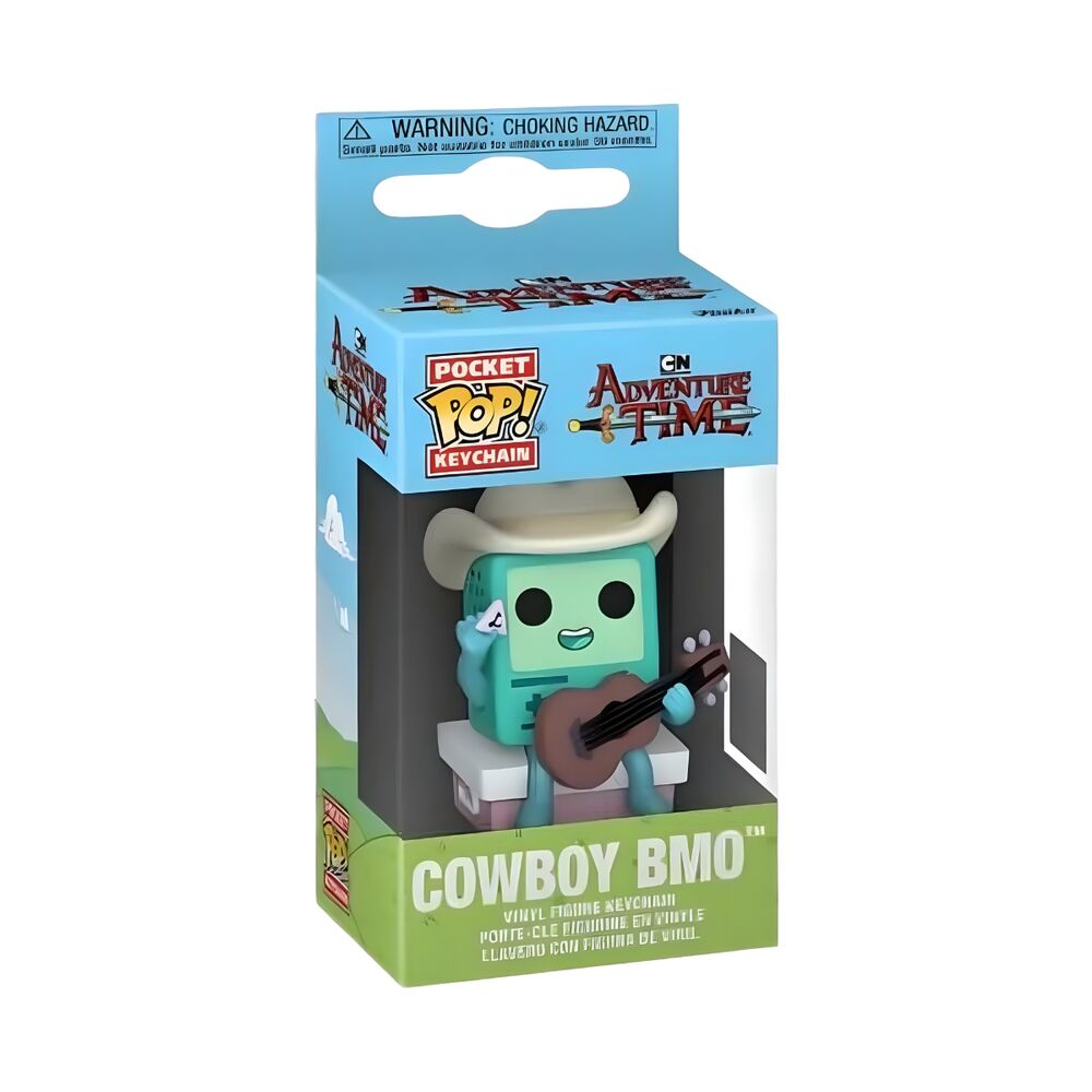 Pocket POP Keychain Adventure Time Cowboy BMO with guitar
