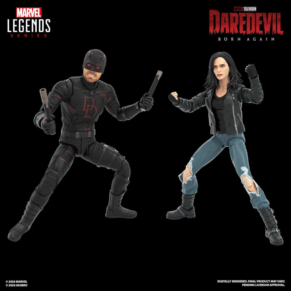 Figure Daredevil & Jessica Jones Daredevil Born Again Marvel Legends 15cm