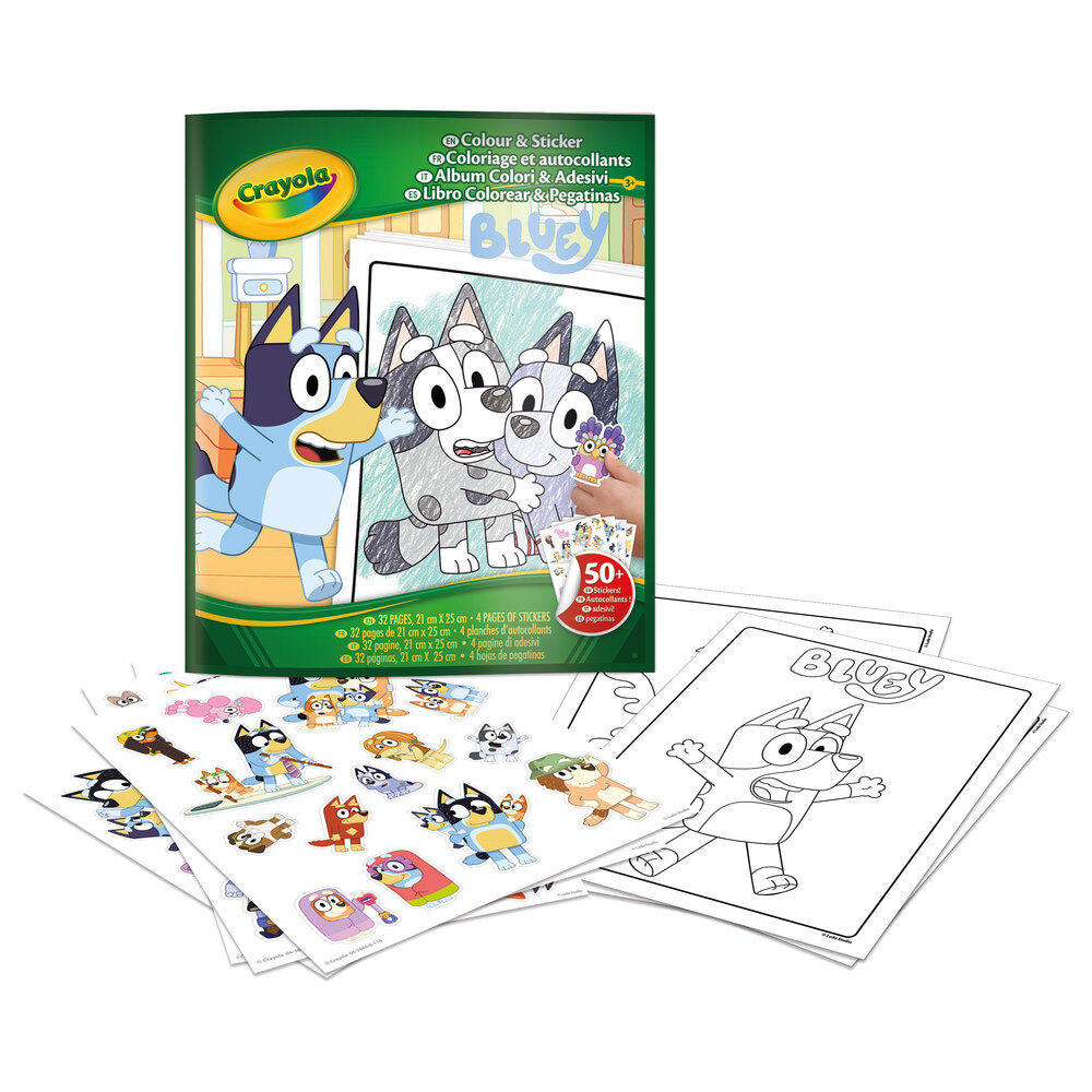 Bluey Coloring Book Stickers