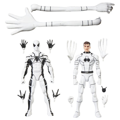 Set of 2 figures Mister Fantastic & Spiderman Fantastic Four Marvel Legends Series 15cm