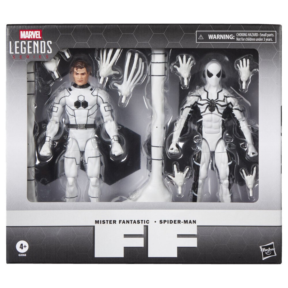 Set of 2 figures Mister Fantastic & Spiderman Fantastic Four Marvel Legends Series 15cm