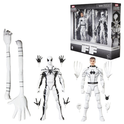 Set of 2 figures Mister Fantastic & Spiderman Fantastic Four Marvel Legends Series 15cm