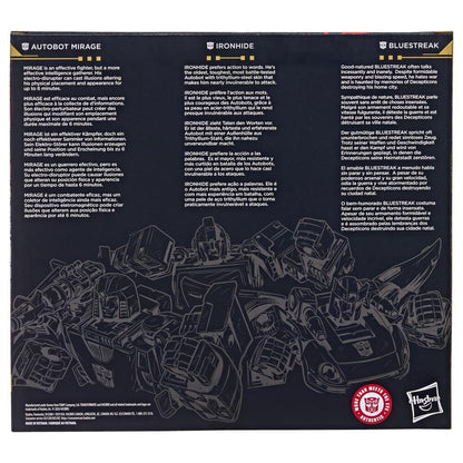 Set 3 figures Atobot Mirage & Ironhide & Bluestreak Age of the Primes Transformers 13-15cm