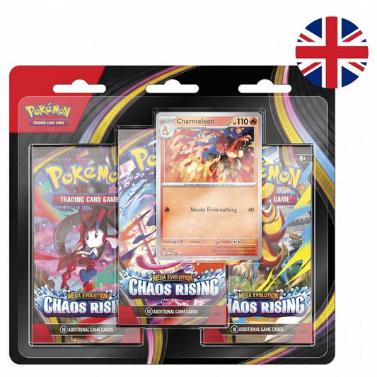 Blister de 3 enveloppes de cartes Pokémon Mega Evolution en anglais