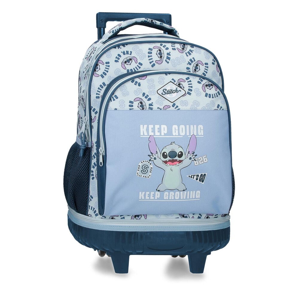Compact trolley Keep Going Stitch Disney removable 43cm