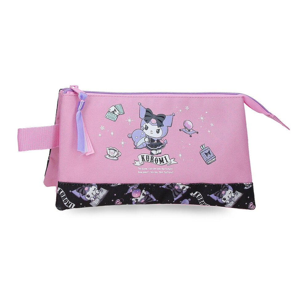 Telling Kuromi Hello Kitty triple pencil case