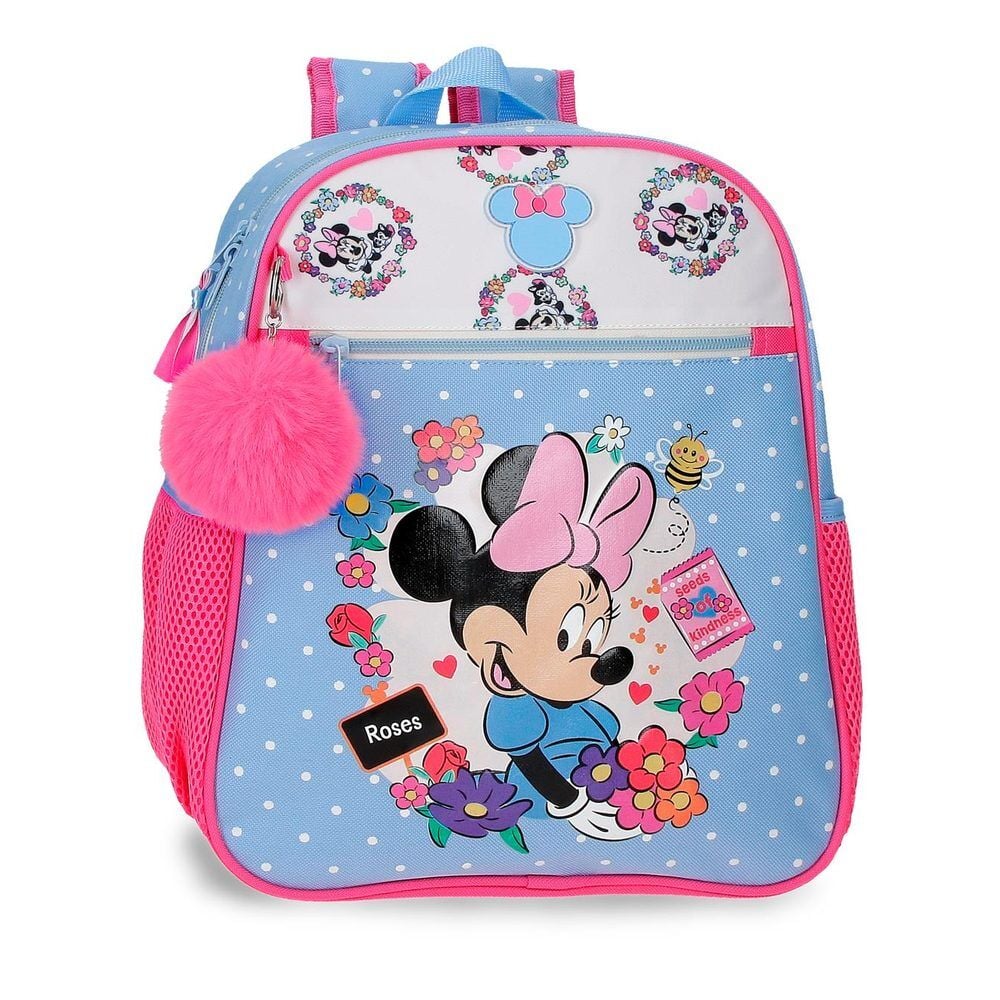 Flowers Minnie Disney Backpack 33cm adaptable