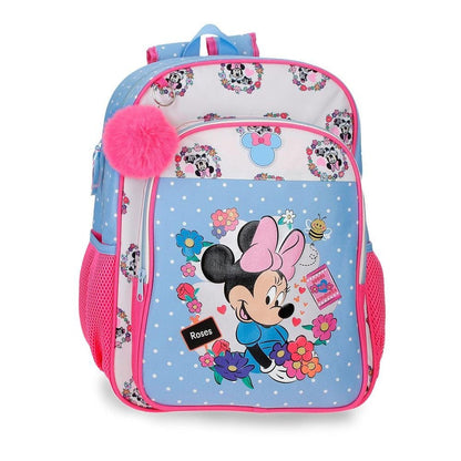 Flowers Minnie Disney Backpack 40cm adaptable