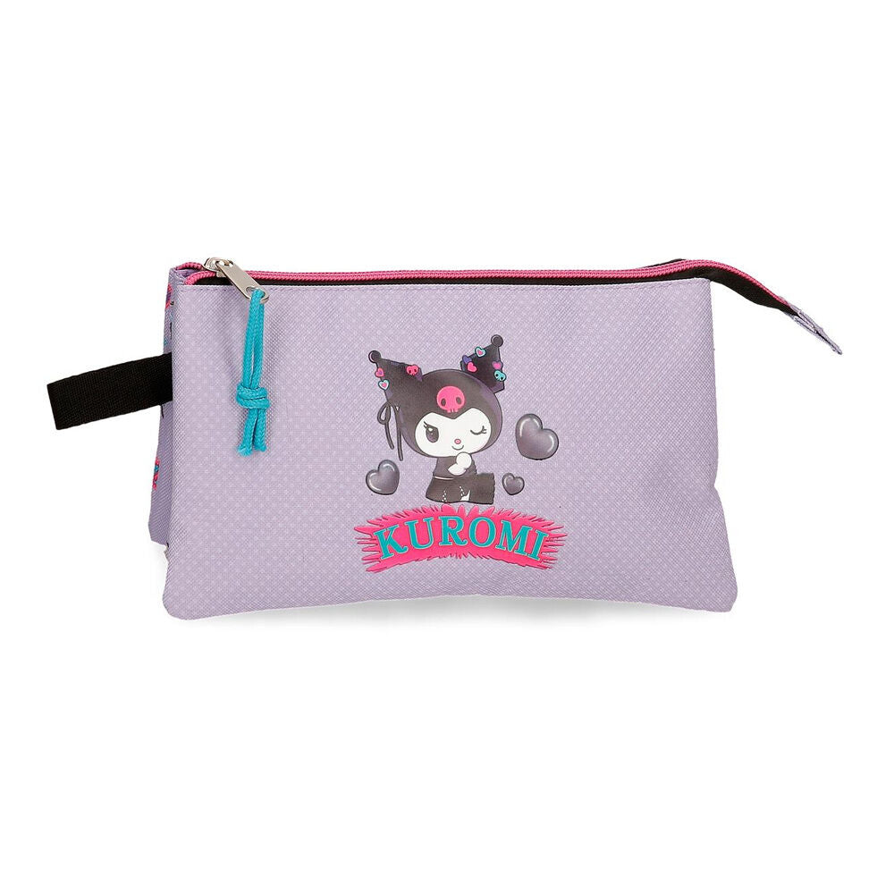 Retropop Kuromi Hello Kitty triple pencil case