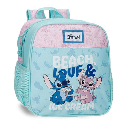 Beach & Love Stitch Disney Backpack 25cm adaptable