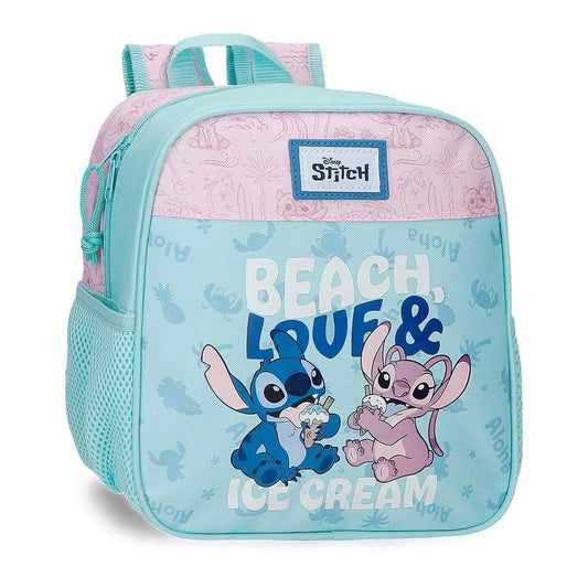 Beach & Love Stitch Disney Backpack 25cm adaptable