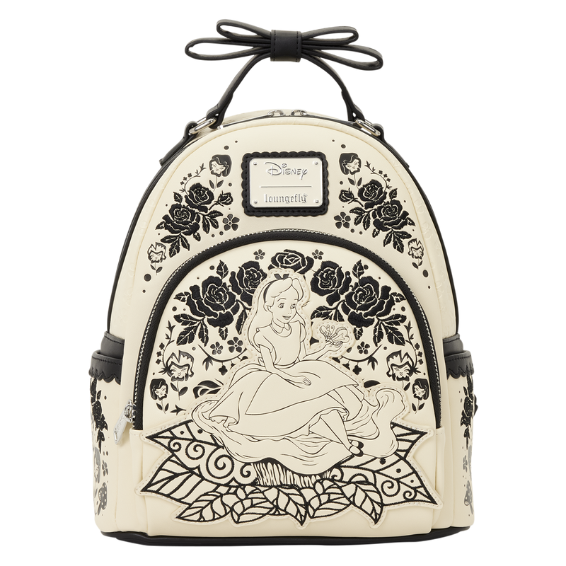 Disney Alice in Wonderland Floral Backpack Loungefly 26cm