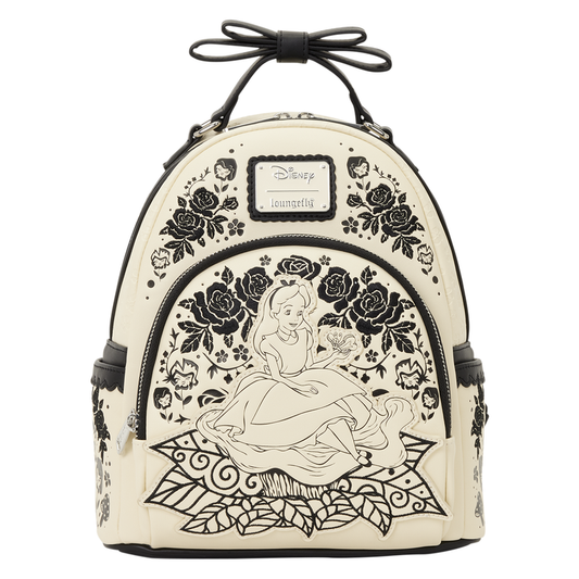 Disney Alice in Wonderland Floral Backpack Loungefly 26cm