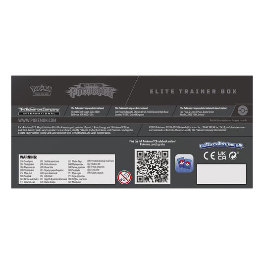 Pokémon Elite Trainer Card Set Mega Evolution Absolute Darkness Expansion (English)