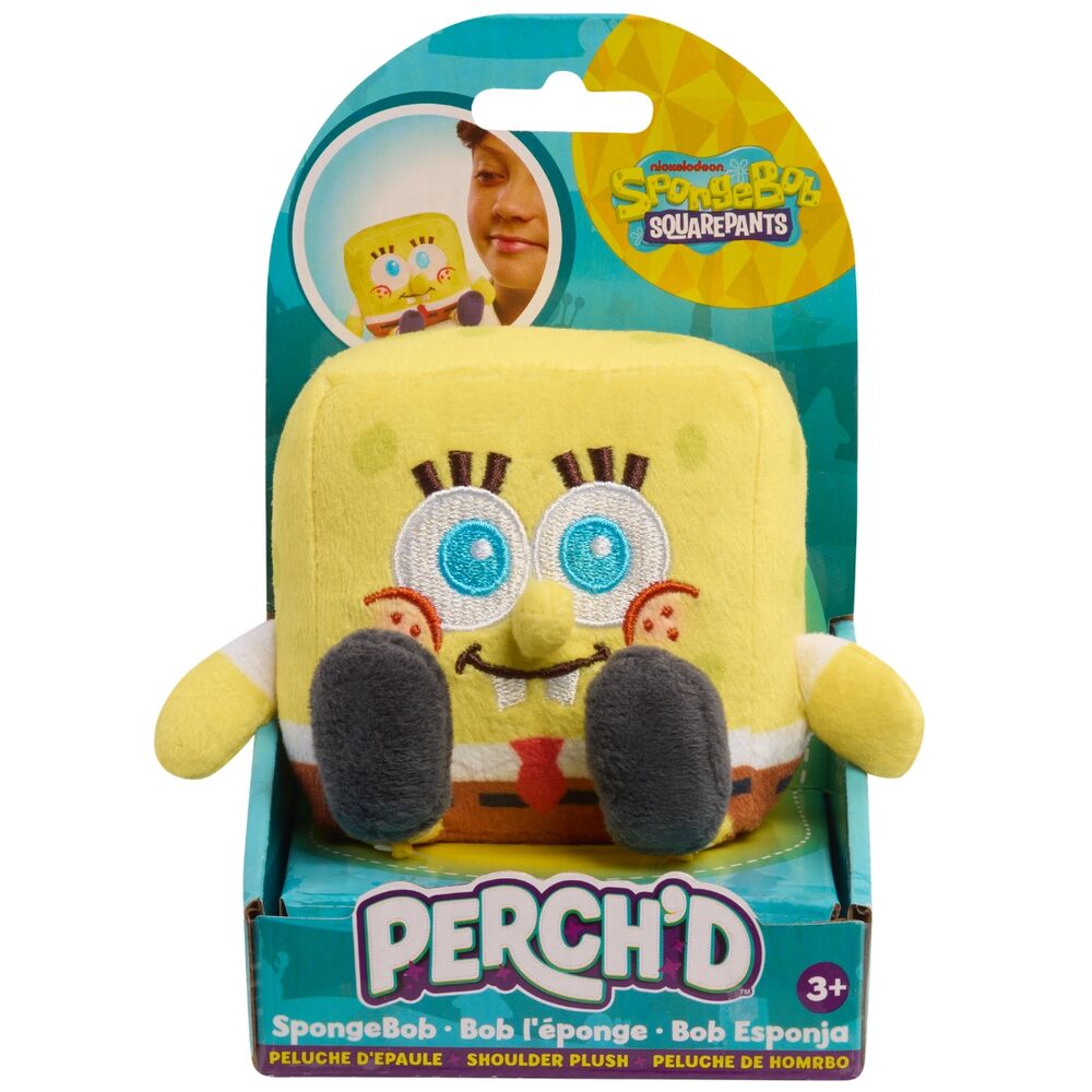 SpongeBob and Patrick shoulder plush toys, 9cm, assorted