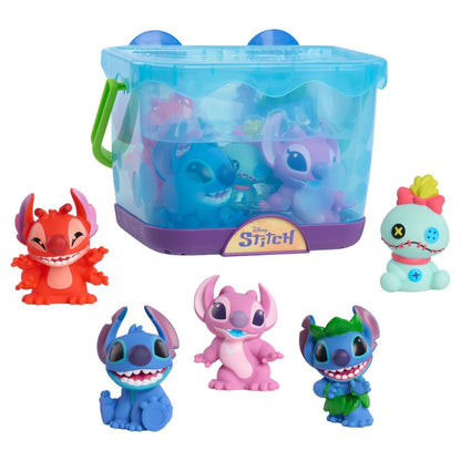 Set de 5 figuras de Disney Stitch para el baño