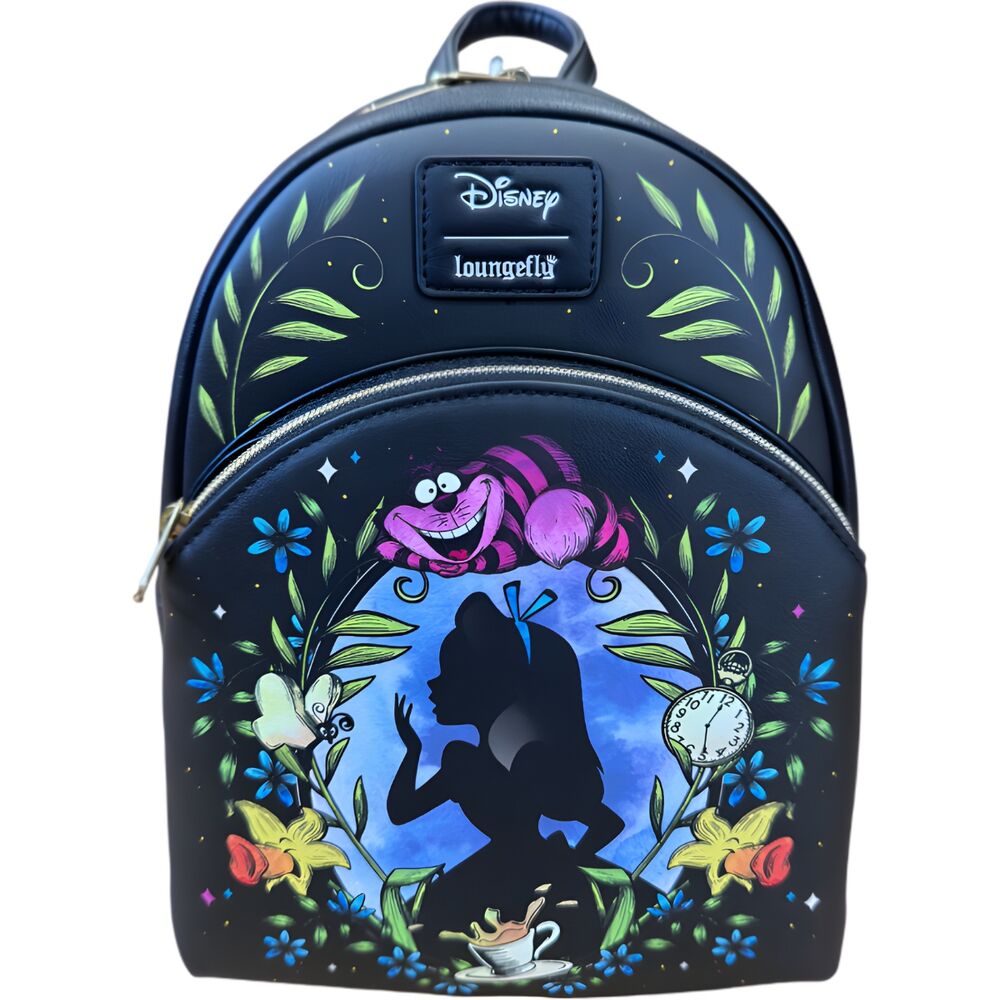 Disney Alice In Wonderland Floral Glow Collection Loungefly Backpack 26cm