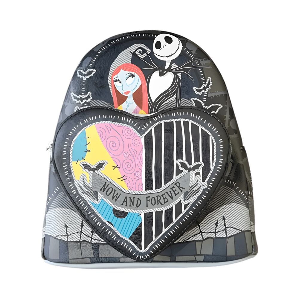 Broken Heart Backpack Jack and Sally Nightmare Before Christmas Loungefy 26cm