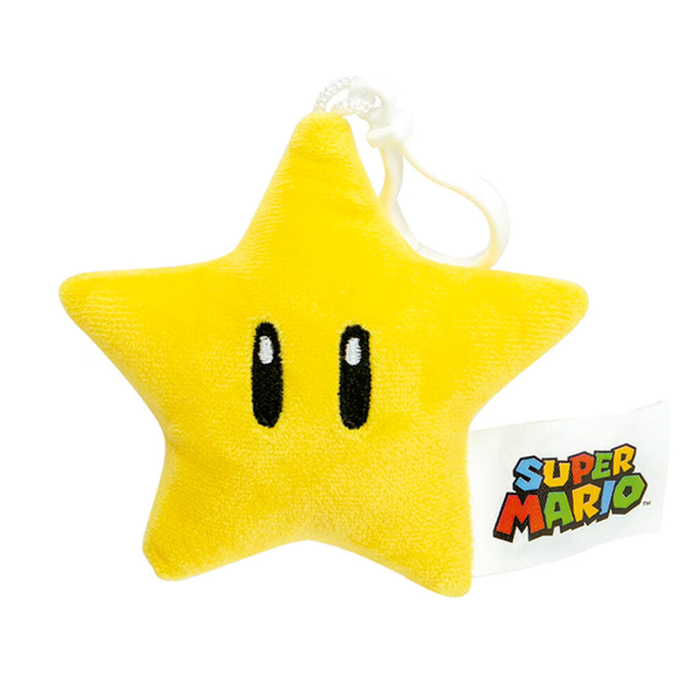 Porte clés peluche Super Mario Bros Icons 10 cm assortis