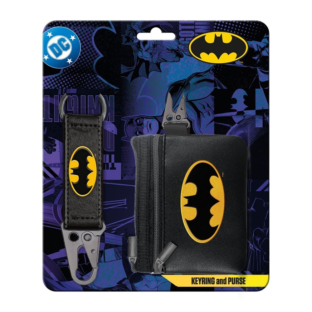 Batman DC Comics purse keychain set