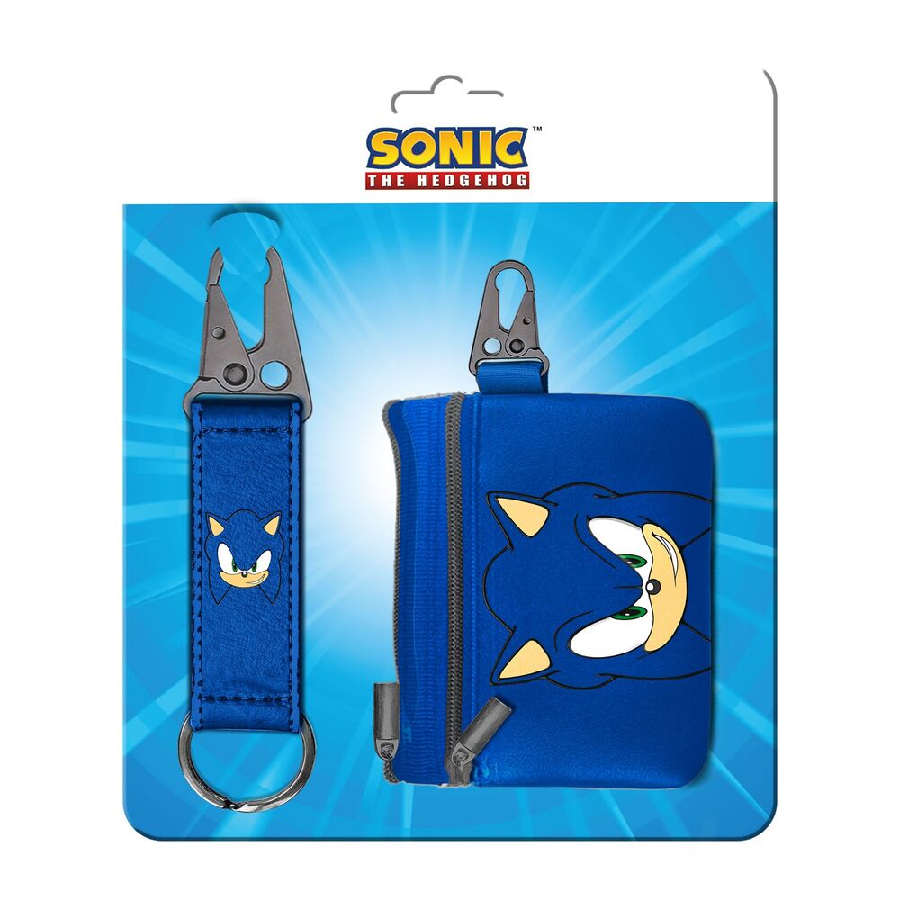 Sonic the Hedgehog coin purse and keychain set