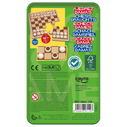Chess & Checkers travel game