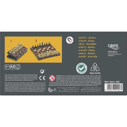 Medium Magnetic Chess and Checkers Set