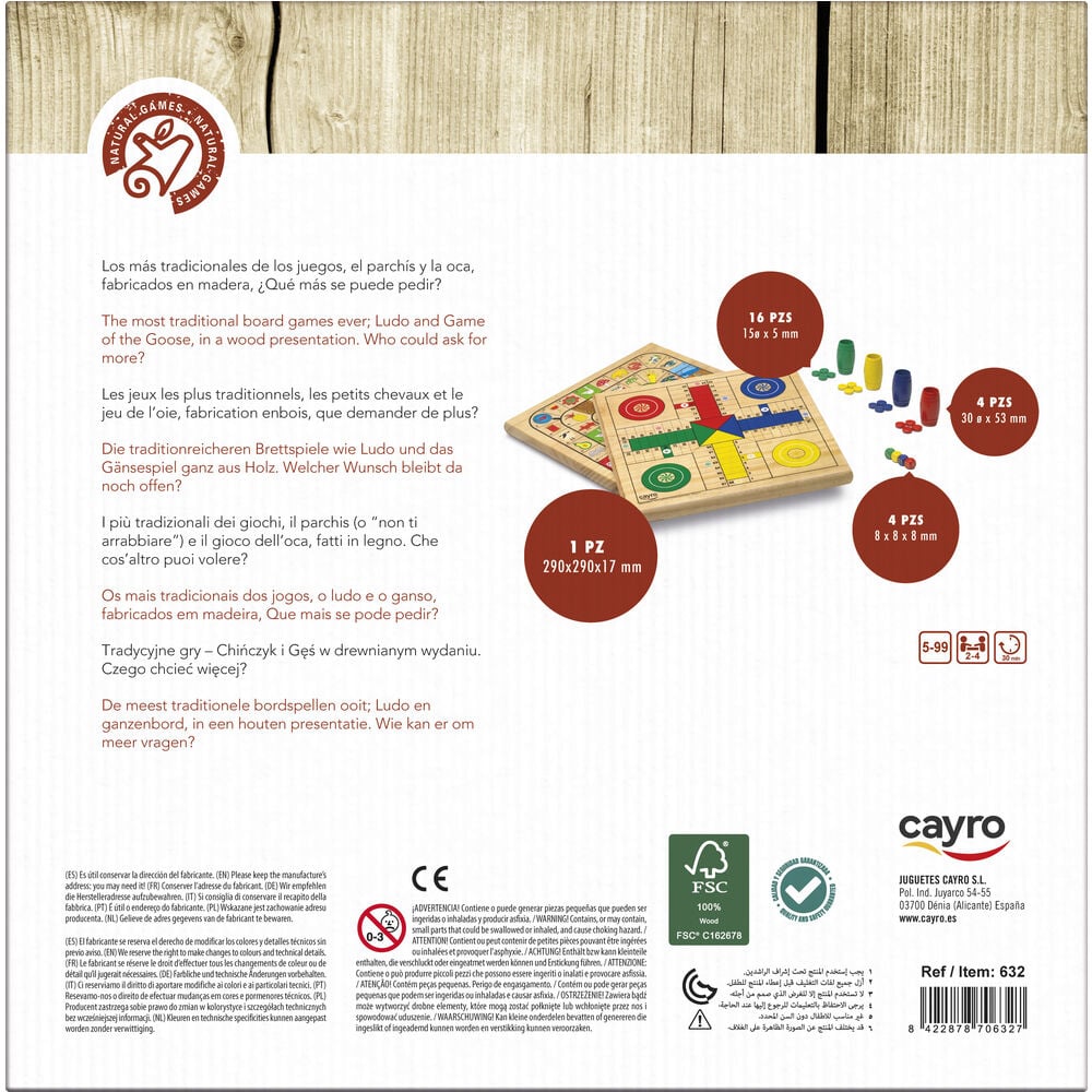 Parchis Oca wooden