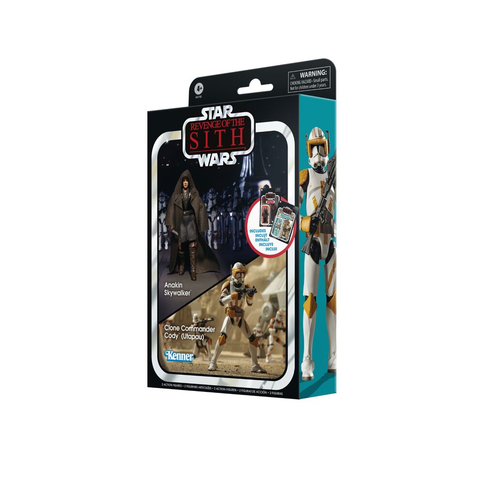 Anakin Skywalker & Clone Commander Cody Utapau Star Wars figures set 9.5cm