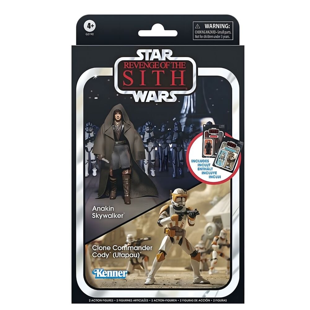 Anakin Skywalker & Clone Commander Cody Utapau Star Wars figures set 9.5cm