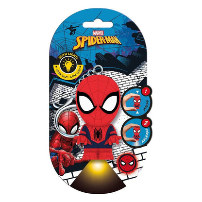 3D Light-Up Spiderman Marvel Flashies Keychain