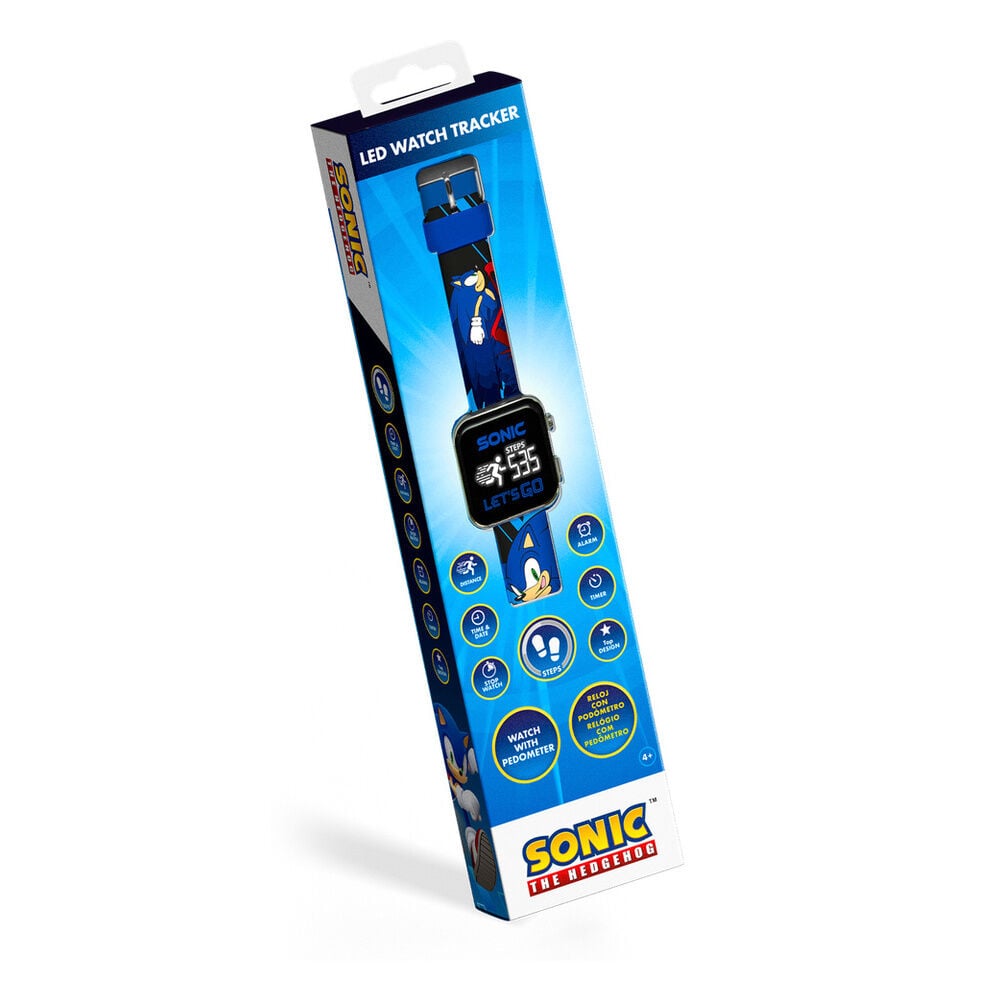 Sonic the Hedgehog multifunction LED watch