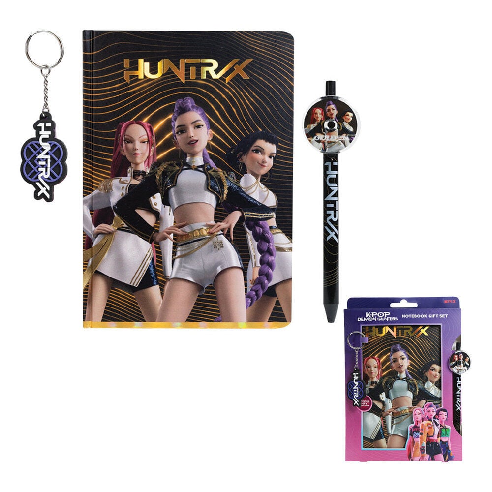 Notebook, pen, keychain, KPop Demon Hunters