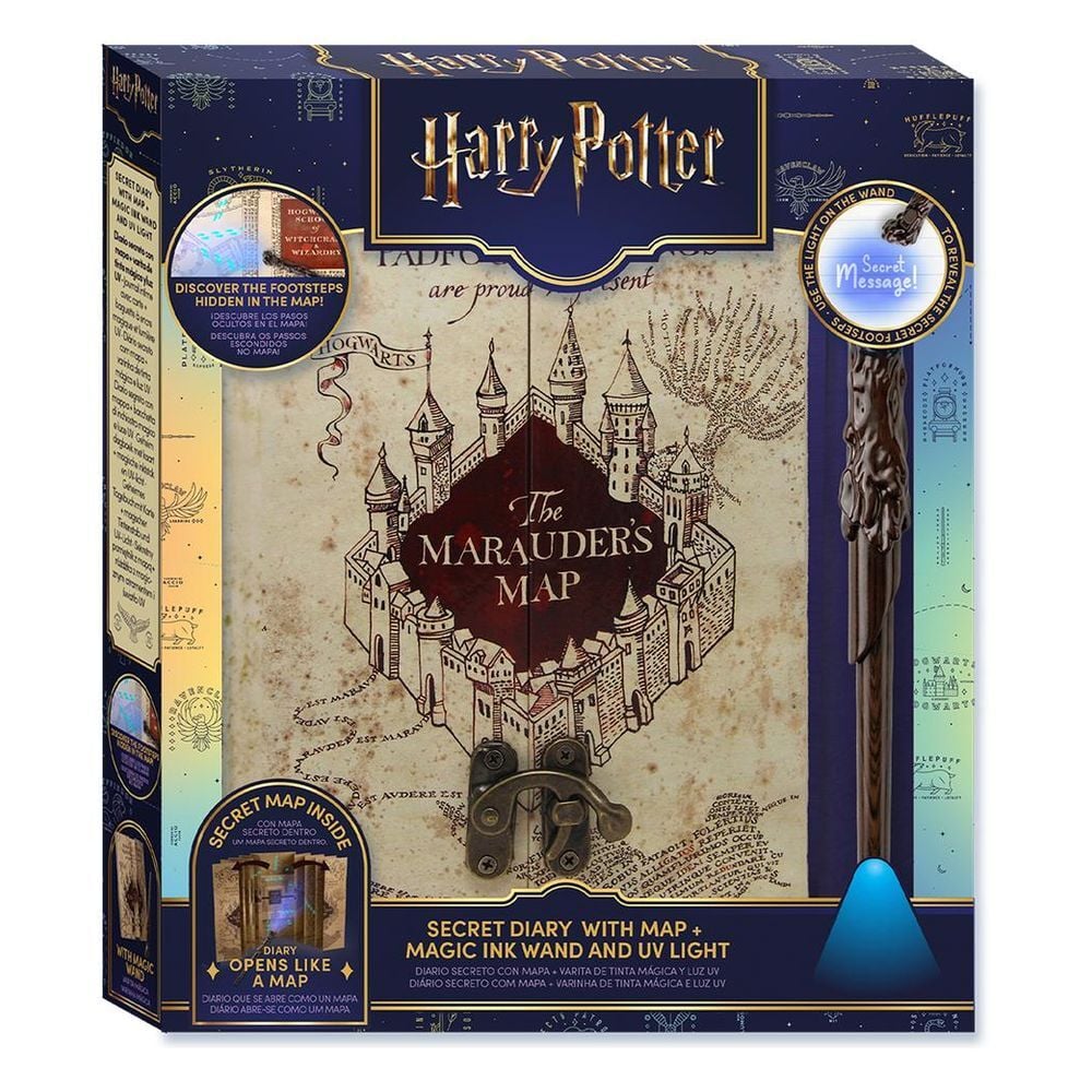 Harry Potter A5 notebook set fold-out map magic pen