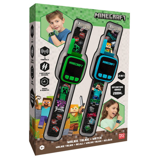 Set 2 Minecraft walkie-talkie watch