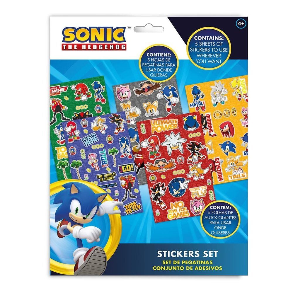Sonic the Hedgehog sticker set