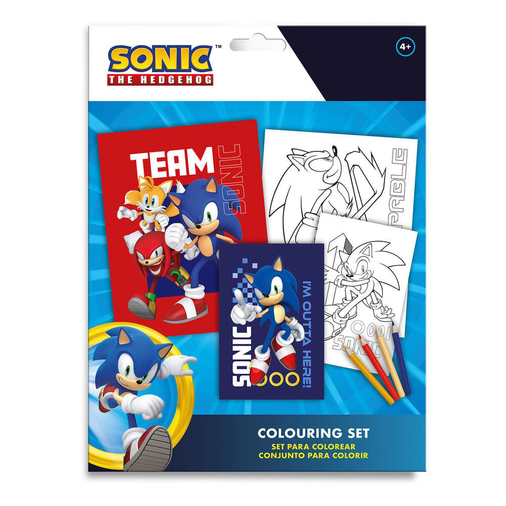 Sonic the Hedgehog coloring set