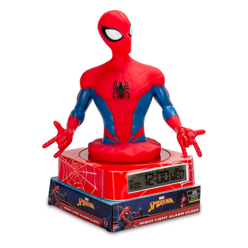 3D Spiderman Marvel Alarm Clock Lamp