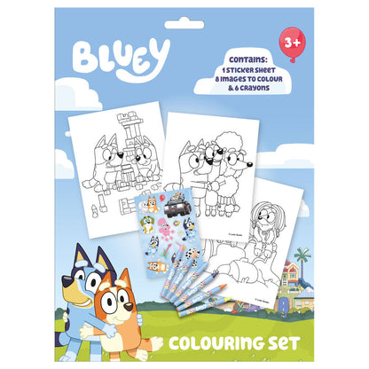 Bluey coloring set