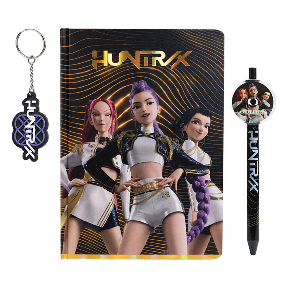 Notebook, pen, keychain, KPop Demon Hunters