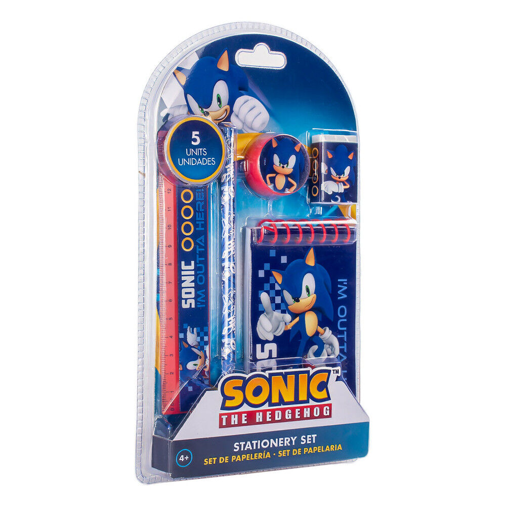 Sonic the Hedgehog stationery set 5pcs
