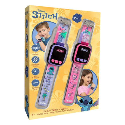 Set 2 Disney Stitch walkie-talkie watch
