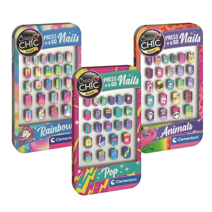 False nails set Press & Go Nails Mixed Style Lovely Makeup Crazy Chic