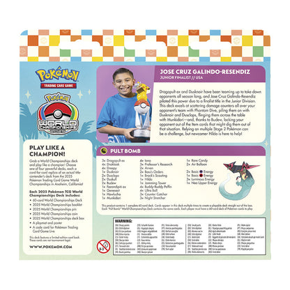 Decks du Championnat du monde Pokémon Q2  Jeu de cartes assorti (anglais)
