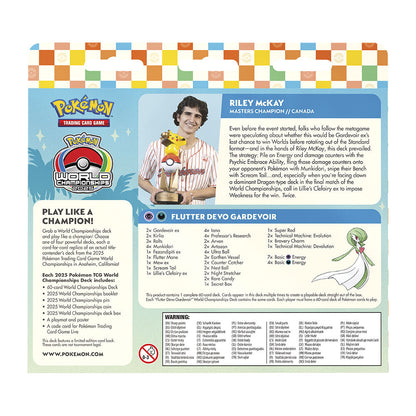 Decks du Championnat du monde Pokémon Q2  Jeu de cartes assorti (anglais)