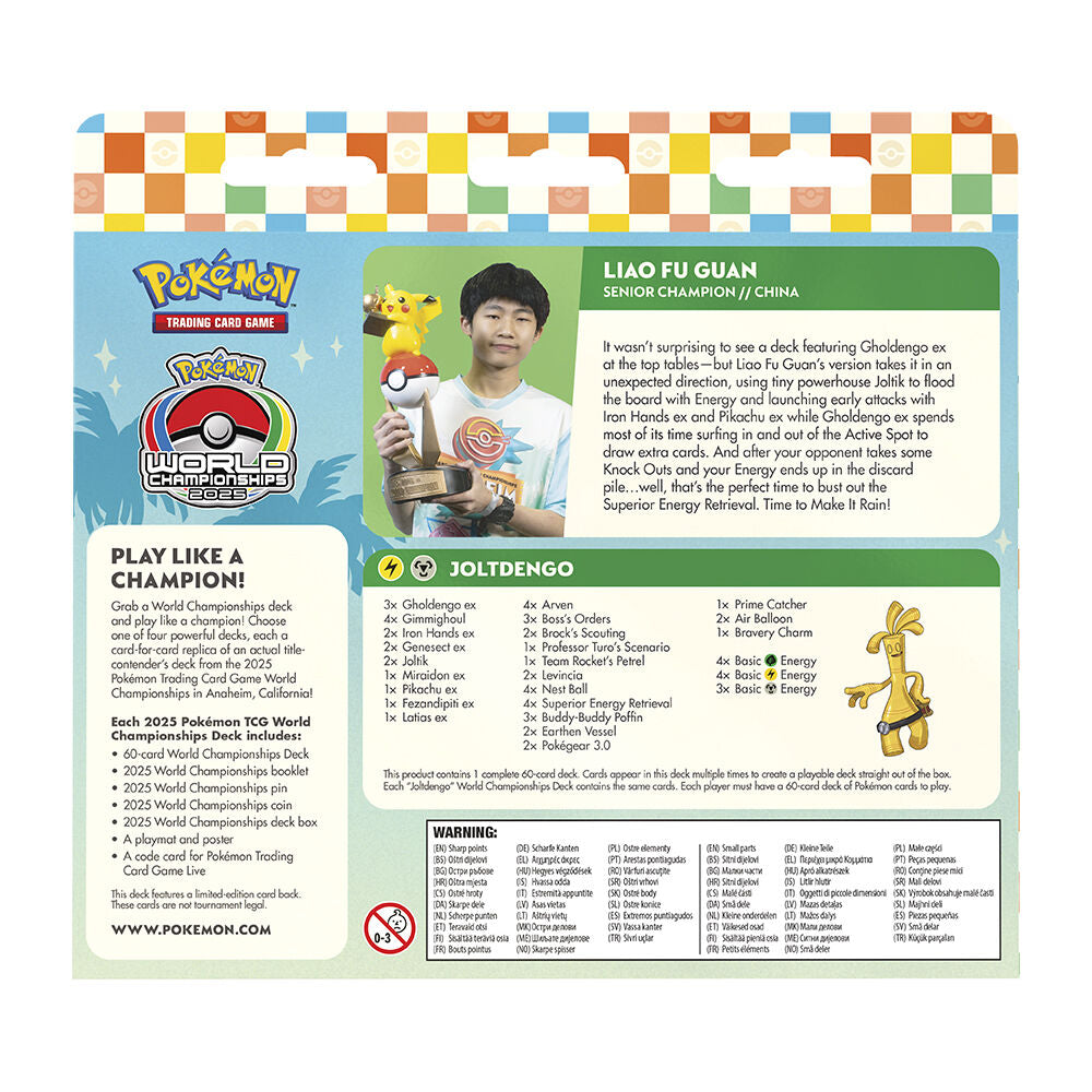 Decks du Championnat du monde Pokémon Q2  Jeu de cartes assorti (anglais)