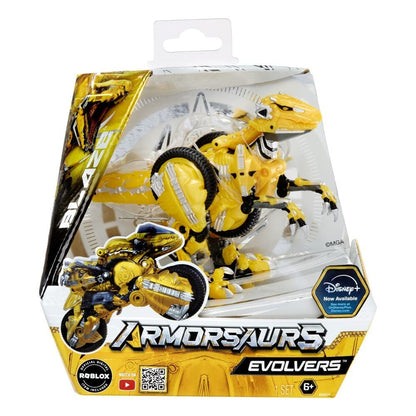 Blaze Yellow Raptor Evolver Armosaurus Figure