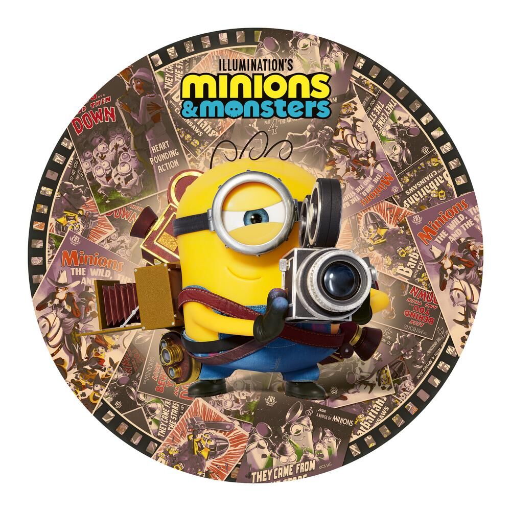 Minions round puzzle, 500 pieces