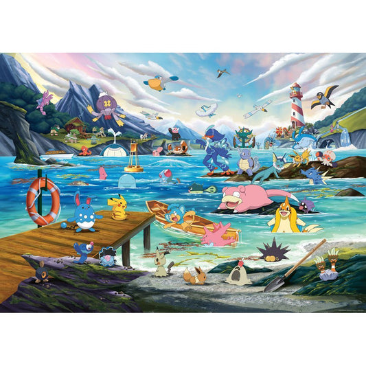 Puzzle Vaporeon and the Temperate Sea Pokemon Breakout 3 1000pcs